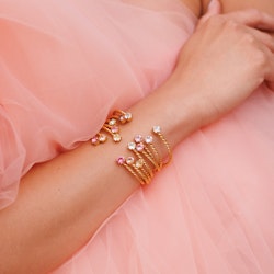 Mini Twisted Bracelet Gold/Light Rose
