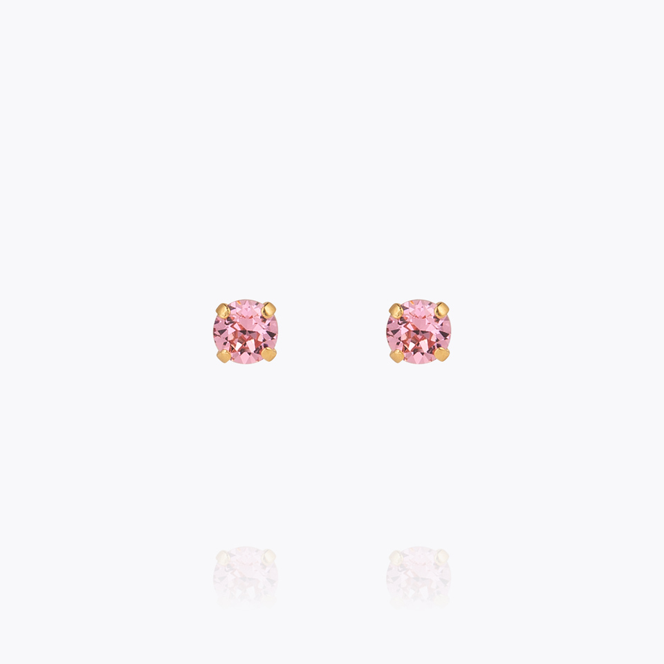 Mini Stud Earrings Gold/Light Rose