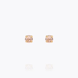 Mini Stud Earrings Gold/Light Peach