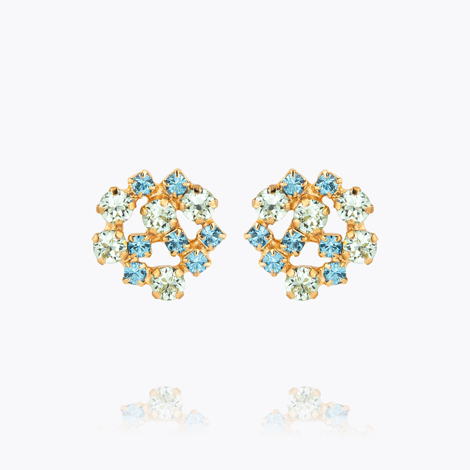 Kassandra Earrings Gold/ Blue Combo