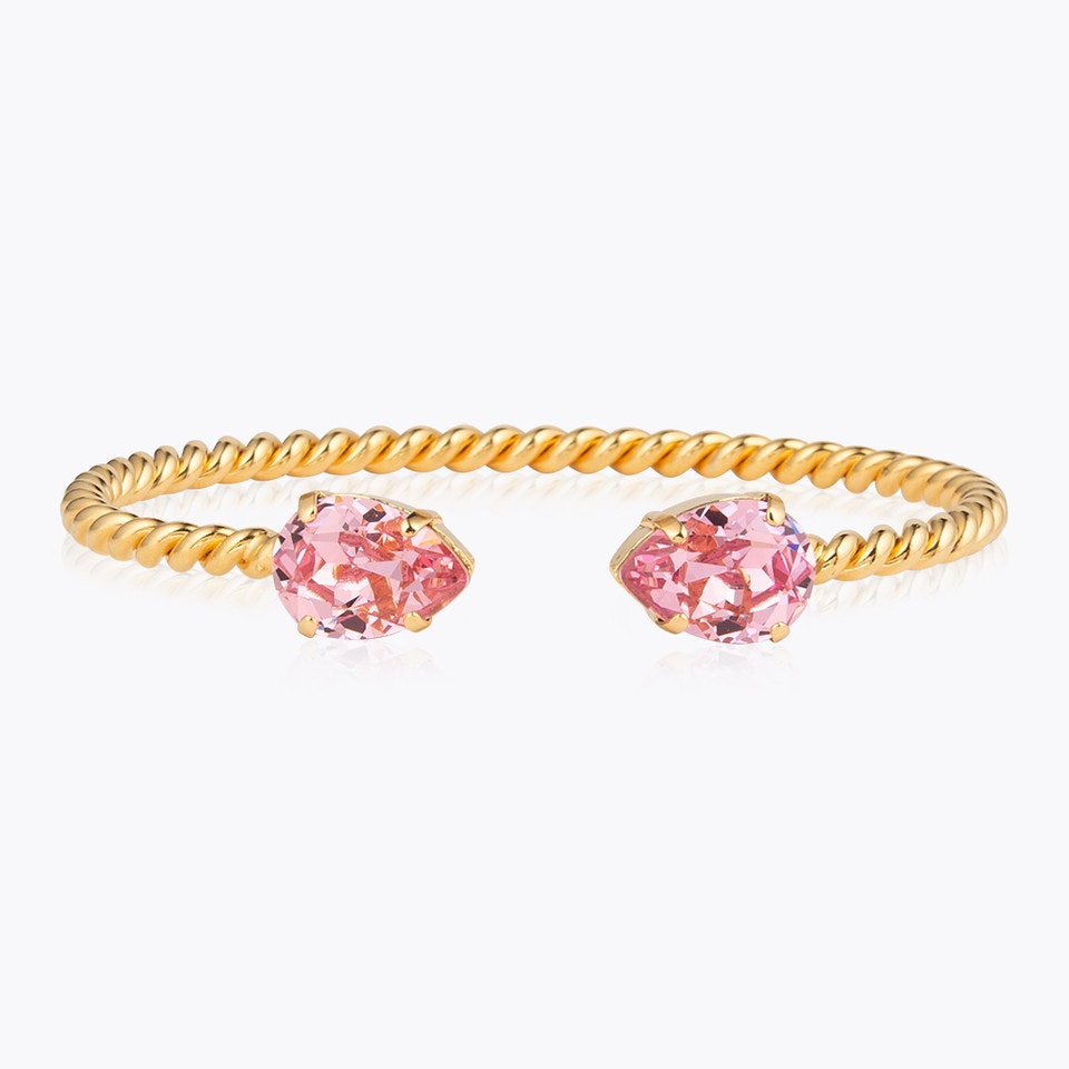 Mini Drop Bracelet Gold/ Light Rose