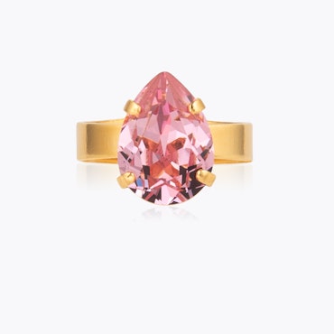 Mini Drop Ring Gold/ Light Rose