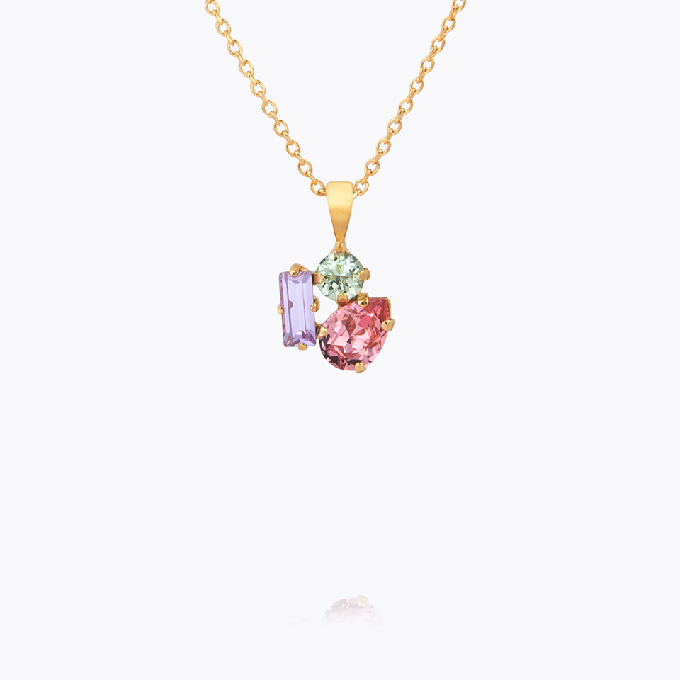 Isa Necklace Gold/ Pastel Combo