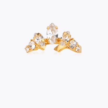 Luna Ring Gold/ Crystal