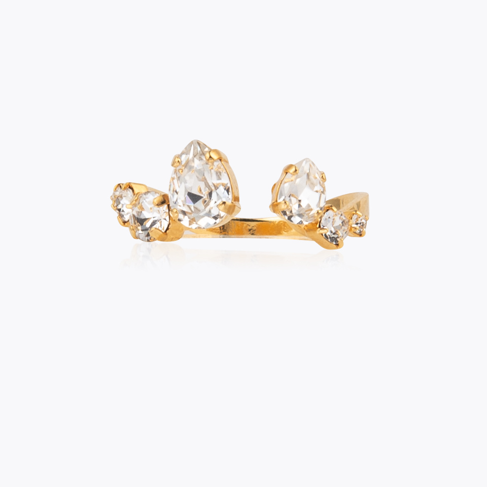 Dina Ring Gold/ Crystal
