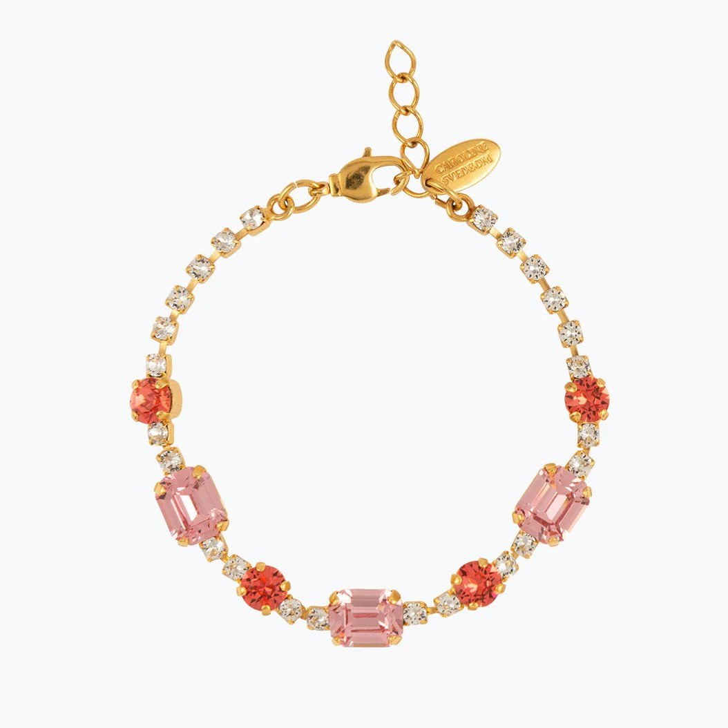 Corinna Bracelet Gold/ Coral Combo