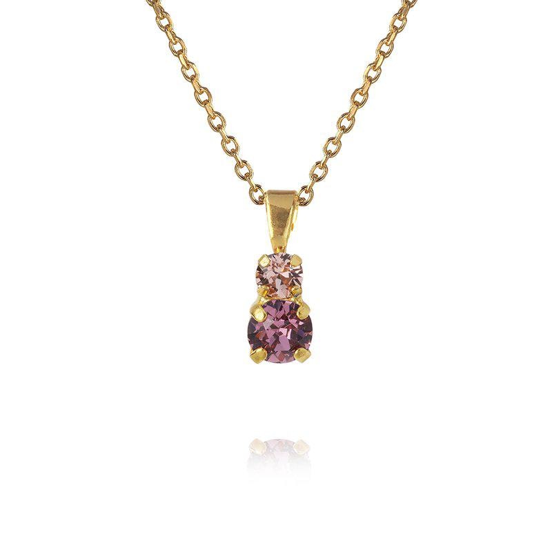 Leah Necklace Gold/ Iris Combo