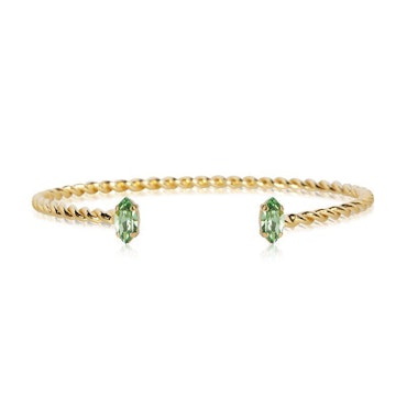Petite Navette Bracelet Gold/ Peridot