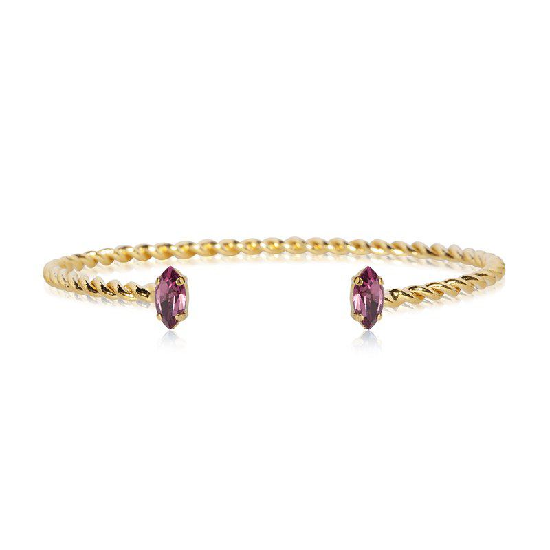 Petite Navette Bracelet Gold/ Iris