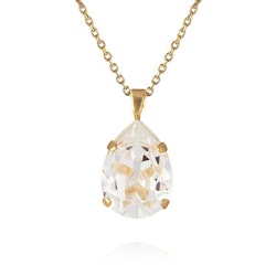 Mini Drop Necklace/ Crystal Gold