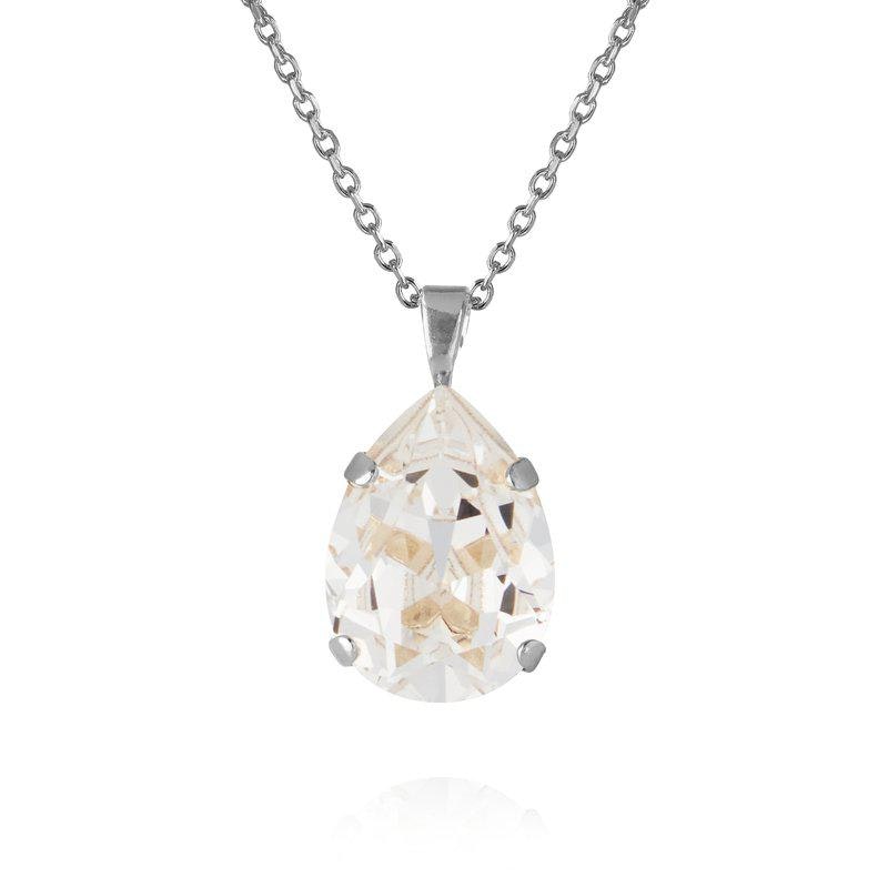 Mini Drop Necklace/ Crystal Rhodium