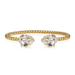 Mini Drop Bracelet Crystal/Gold