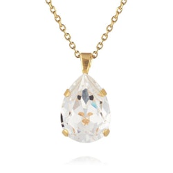 Classic Drop Necklace/ Crystal Gold