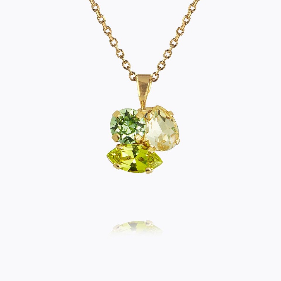 Ana Necklace Gold/ Lime Combo