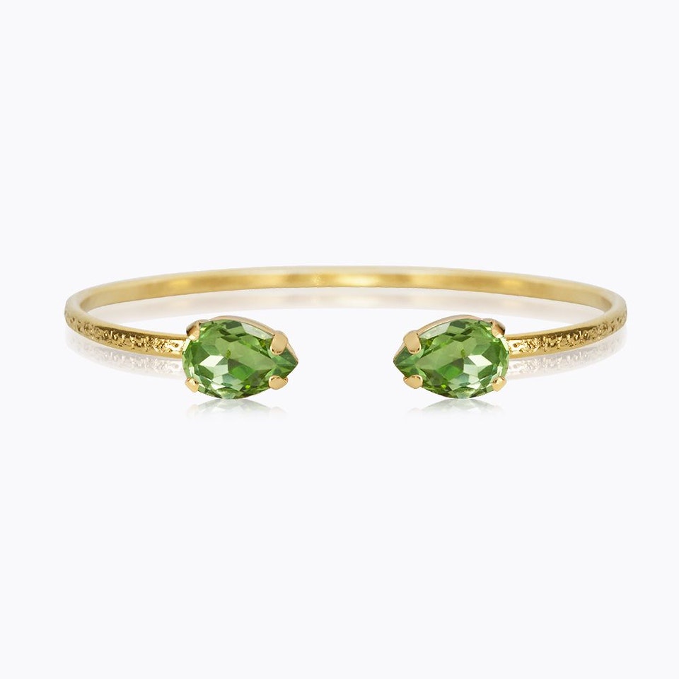 Petite Drop Bracelet Gold/ Peridot