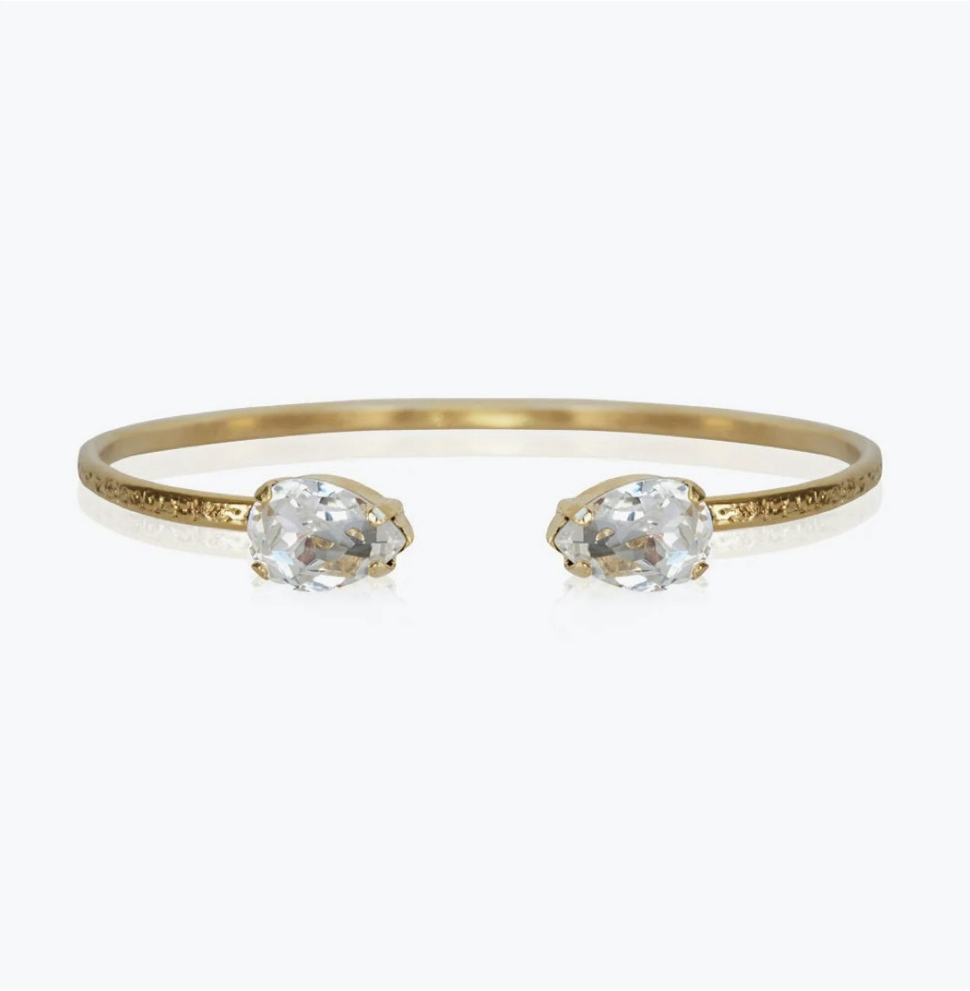 Petite Drop Bracelet Gold/ Crystal