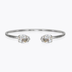Petite Drop Bracelet Rhodium/ Crystal