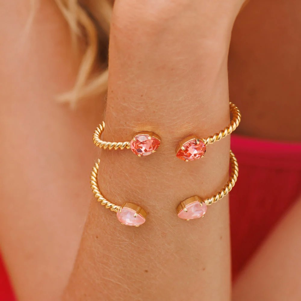 Mini Drop Bracelet Gold/ Rose Peach
