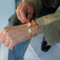 Mini Drop Bracelet Gold/ Linen Ignite