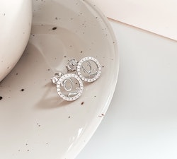 Colette Stud Earrings Silver