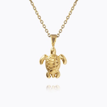 Turtle Necklace Gold