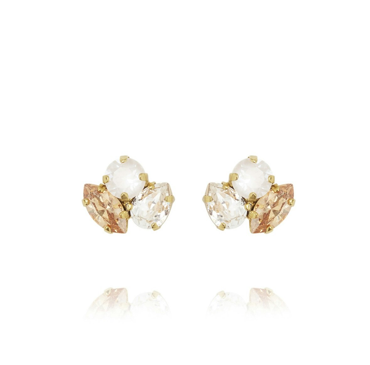 Ana Earrings Gold/ Golden Combo