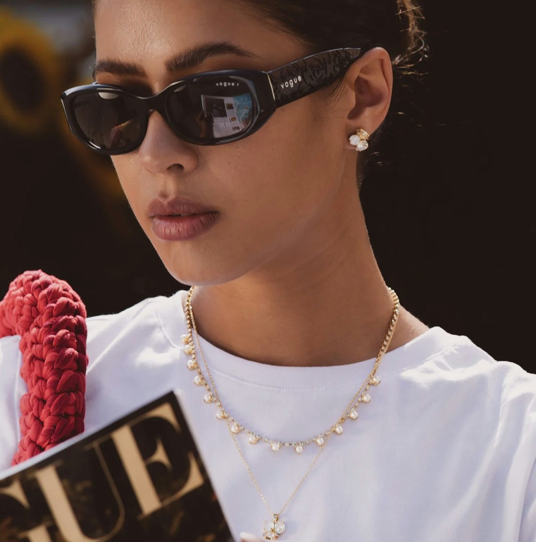 Ana Earrings Gold/ Golden Combo