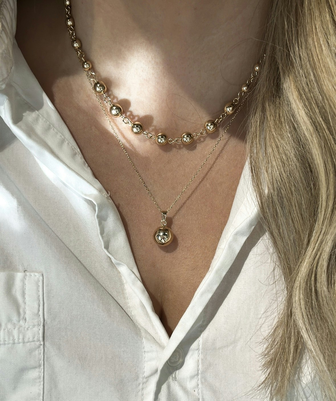 Grand Golden Globe Necklace