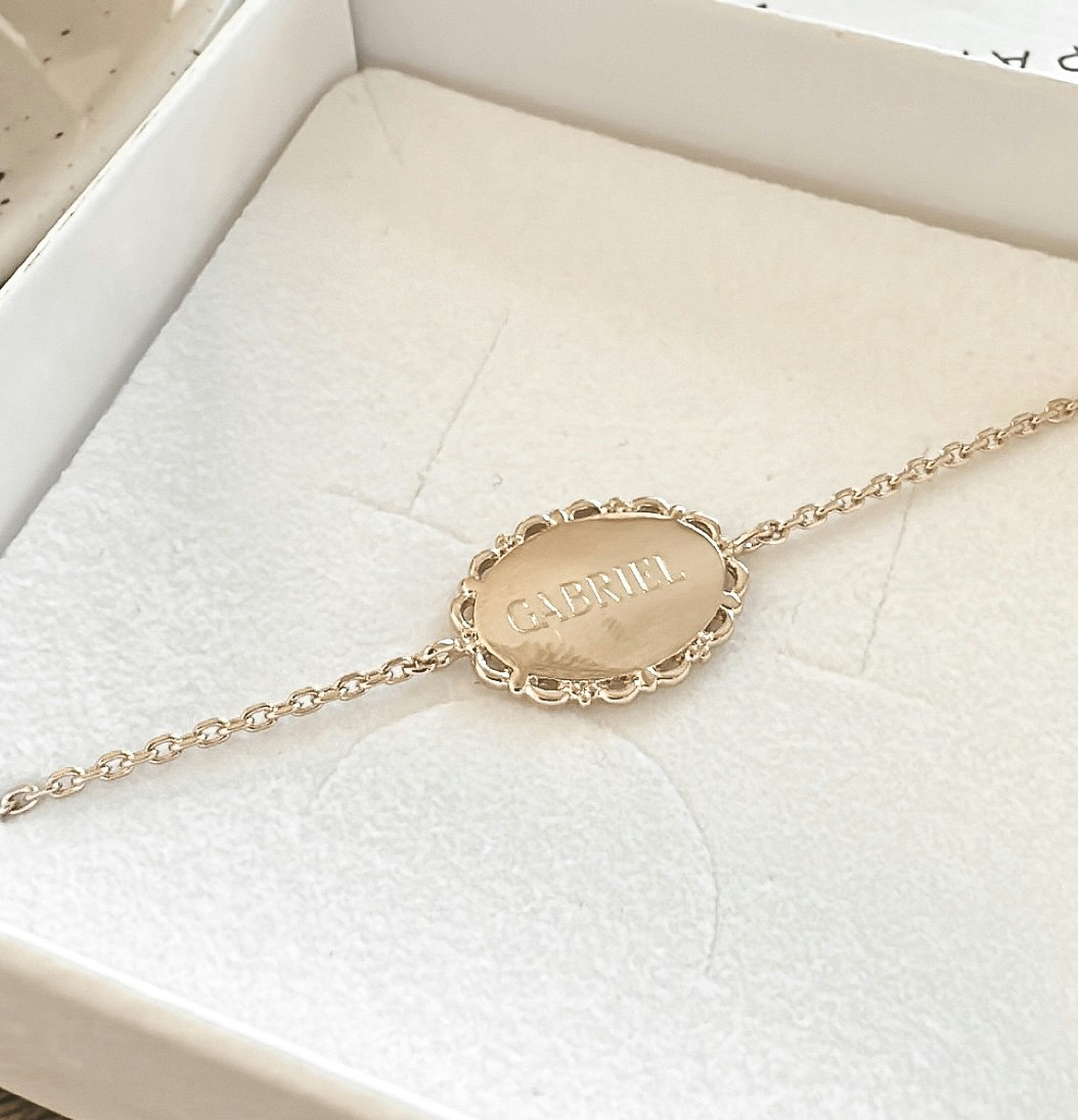 Claire Name Bracelet Gold