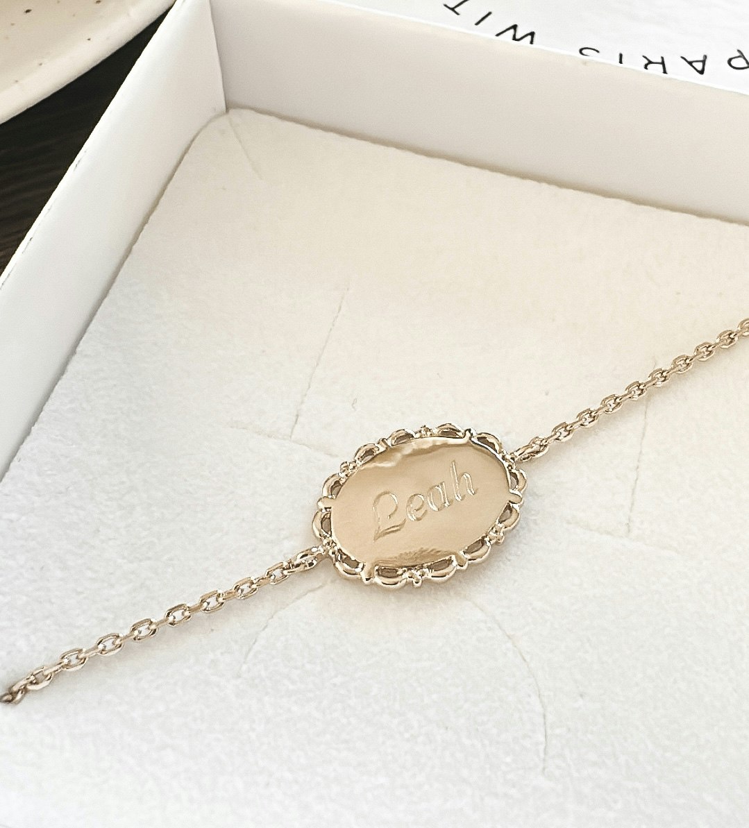 Claire Name Bracelet Gold
