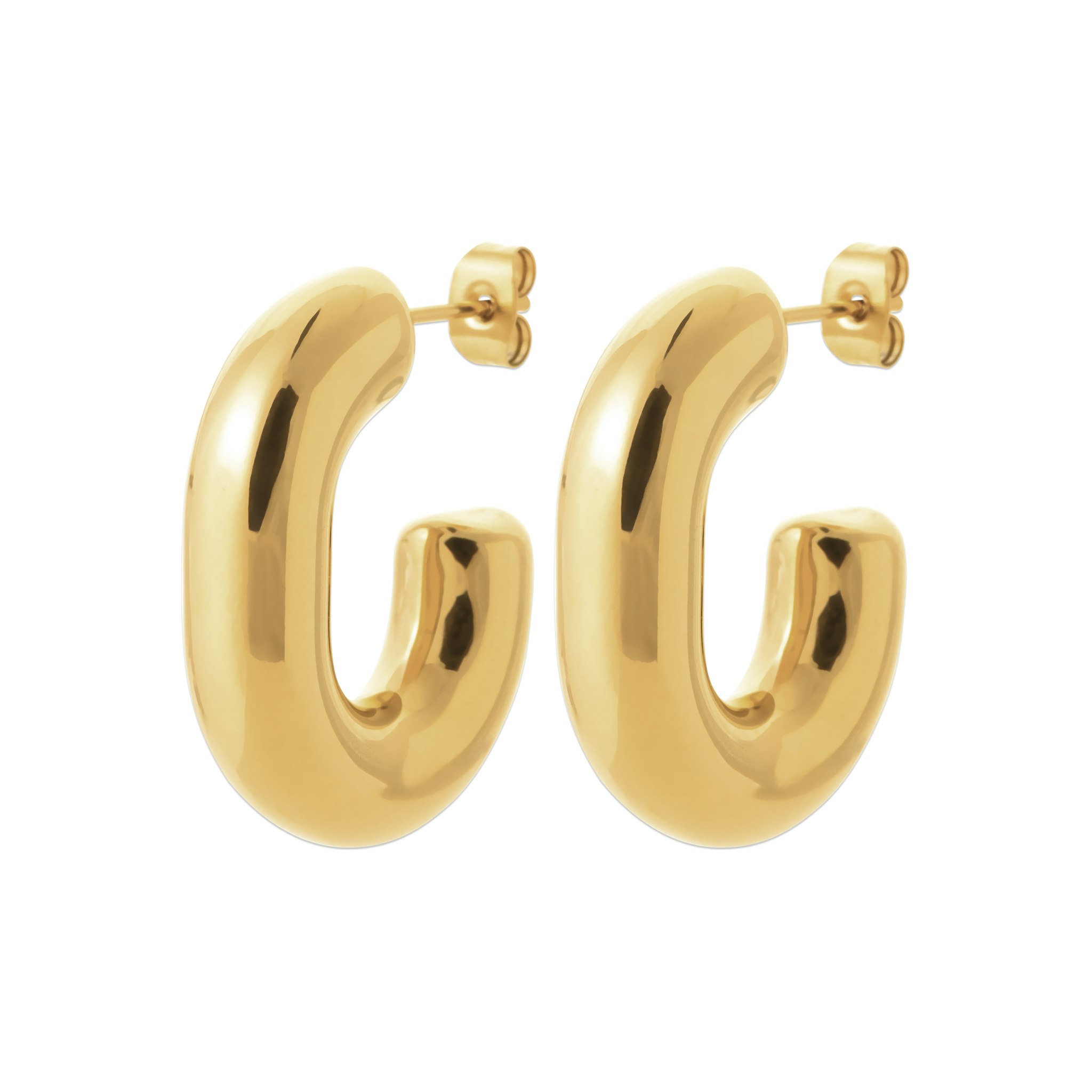 Chunky Hoops Gold PVD