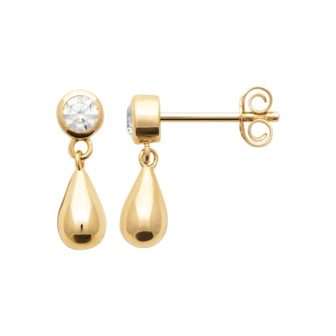 Adèle CZ Earrings Gold