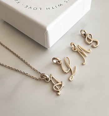 Letter L Pendant Gold