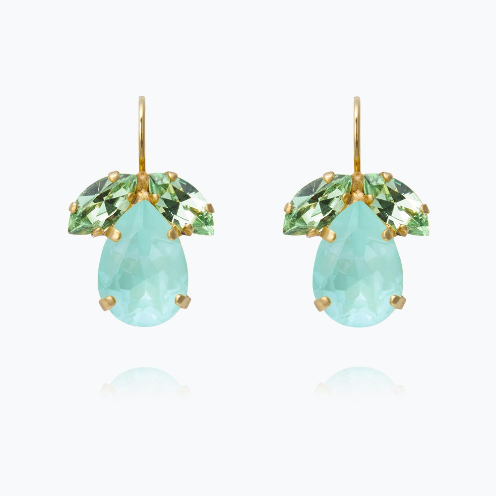 Timo Earrings Gold/Soft Mint Combo