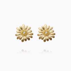 Daisy Earrings Gold/ Crystal