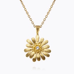 Daisy Necklace Gold/ Crystal