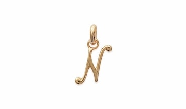 Letter N Pendant Gold