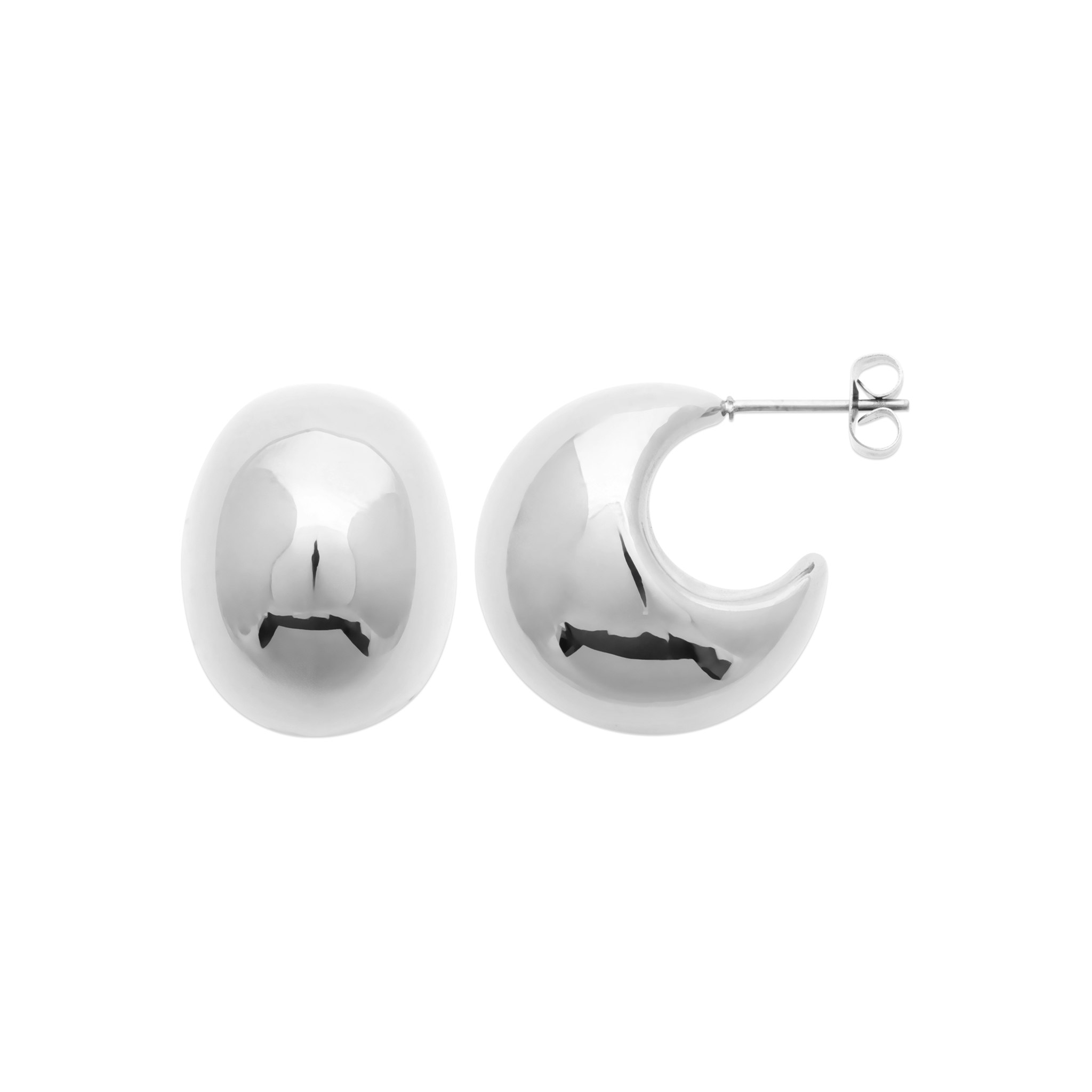 Bold Hoops Steel