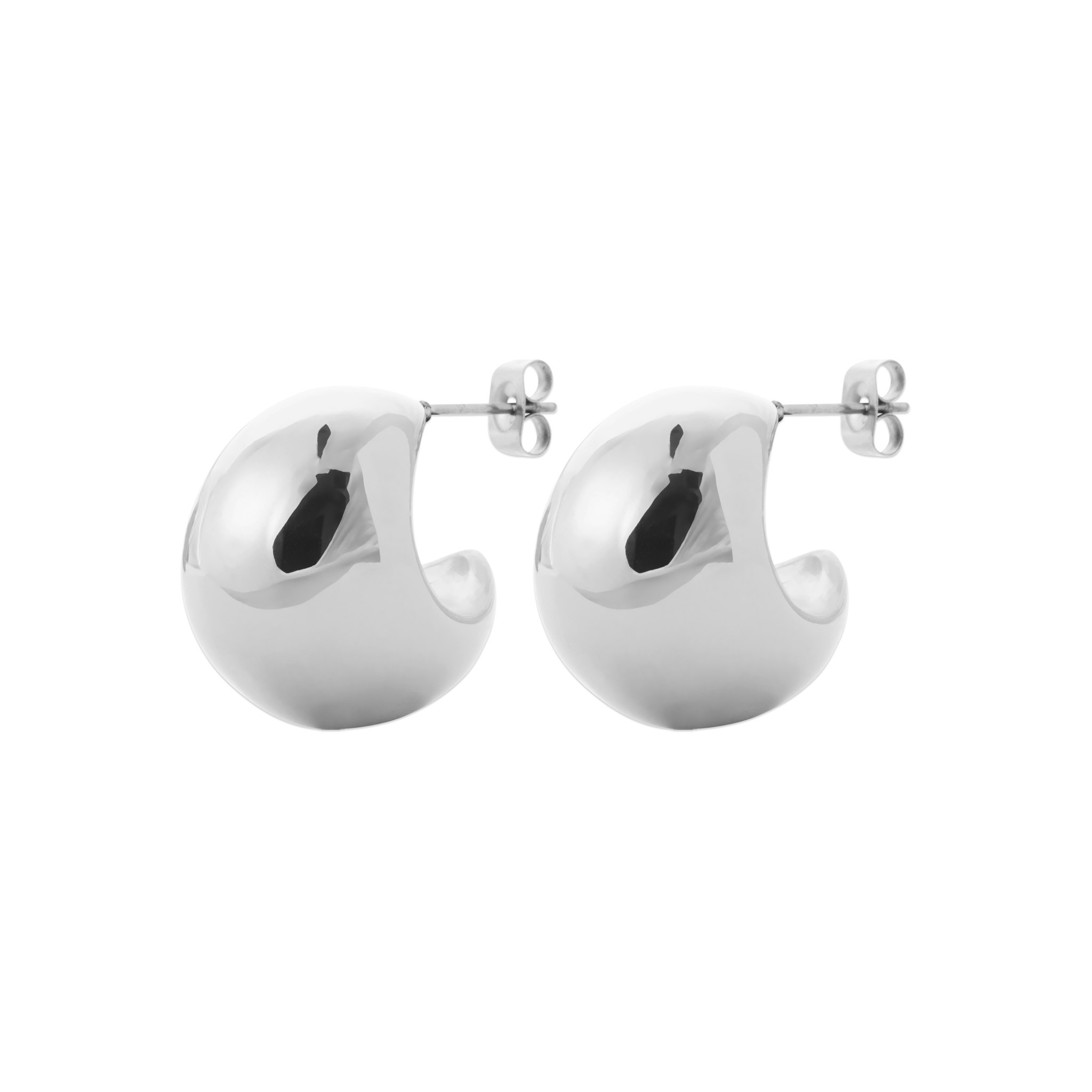 Bold Hoops Steel