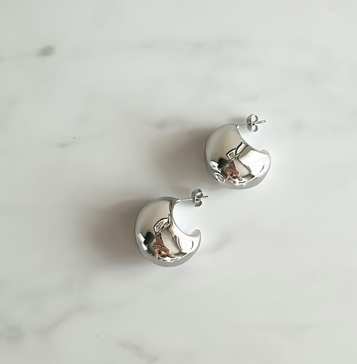 Bold Hoops Steel
