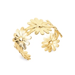 Flower Bangle Gold PVD