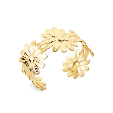 Flower Bangle Gold PVD