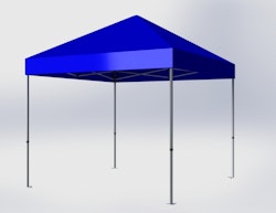 Popup Tält - 3x3m - Blå - Stativ med takduk