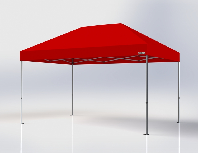 Popup Tält - 3x4,5 m - Röd - Stativ 40 mm med takduk