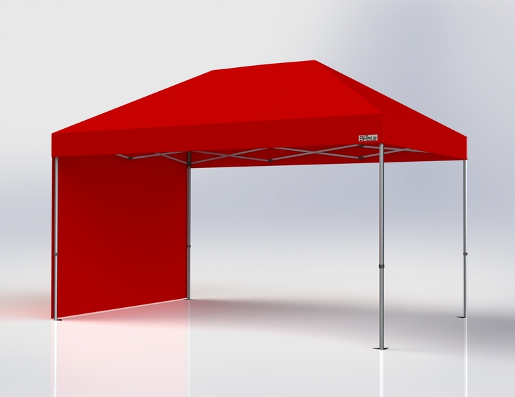 Popup Tält - 3x4,5 m - Röd - Stativ med takduk