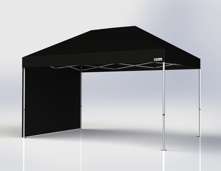 Popup Tält - 3x4,5 m - Stativ 40 mm med svart takduk