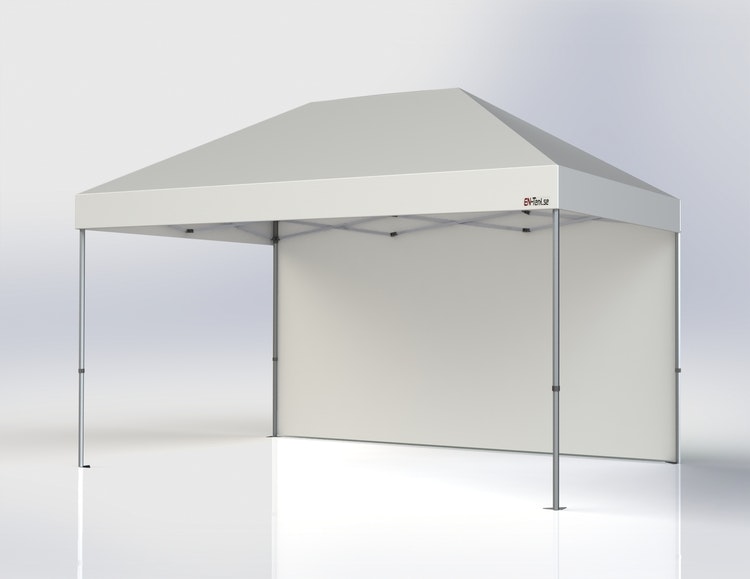 Popup Tält - 3x4,5 m - Stativ 40 mm med vit takduk