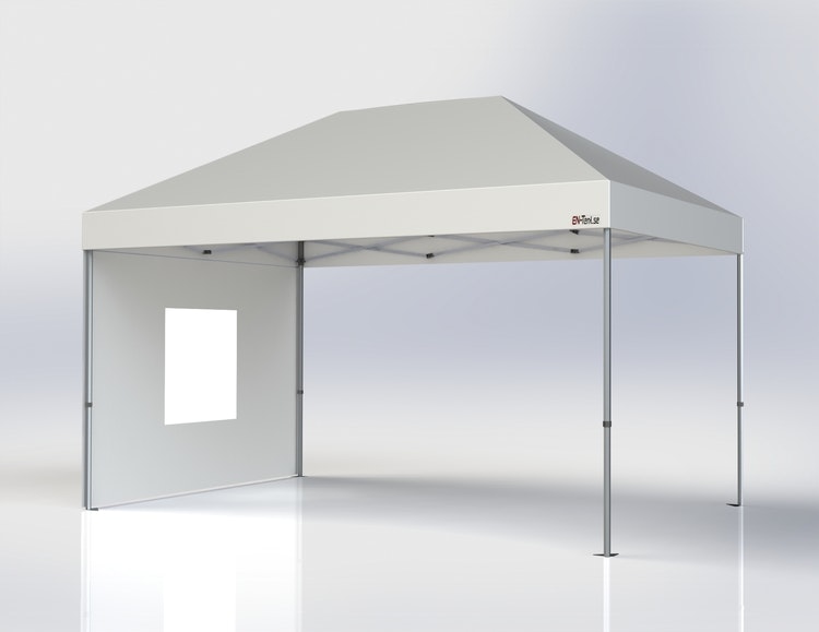 Popup Tält - 3x4,5 m - Stativ 40 mm med vit takduk