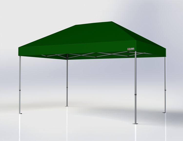 Popup Tält - 3x4,5 m - Grön - Stativ med takduk