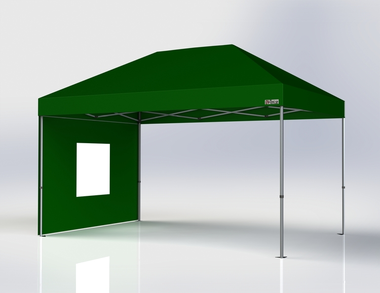Popup Tält - 3x4,5 m - Grön - Stativ med takduk